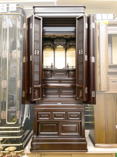 16号 紫檀調台付の正面写真