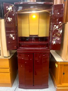 40号 ワイン塗り 台付の正面写真